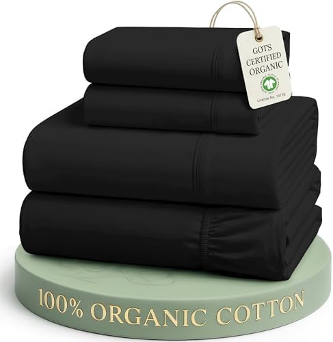 LANE LINEN Cal King Sheet Set 100% Organic Cotton Cooling Soft 4pc by LaneLinen
