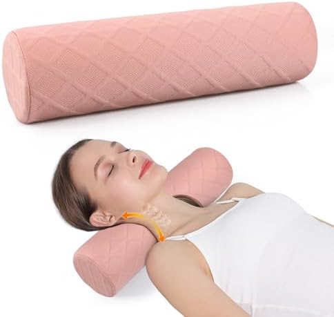 Cozyhealth Cervical Roll Pillow, Medium Soft Memory Foam Neck Round Pillow by Cozyhealth