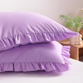 BEDSUM Standard Ruffled Pillow Shams by BEDSUM