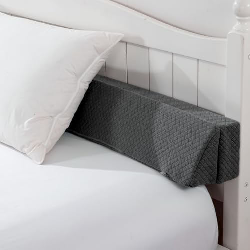 HOMBYS Wedge Pillow Headboard for Bed Gap, Foldable Bed Wedge Gap Filler King - Image 5