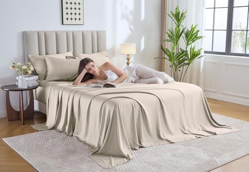 Pure Bamboo California King Sheets, Genuine 100% Organic Viscose Derived from - Image 2