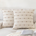 YEENAASY Boho Throw Pillow Covers 26x26 Set of 2 Farmhouse Pillow Cases by YEENAASY