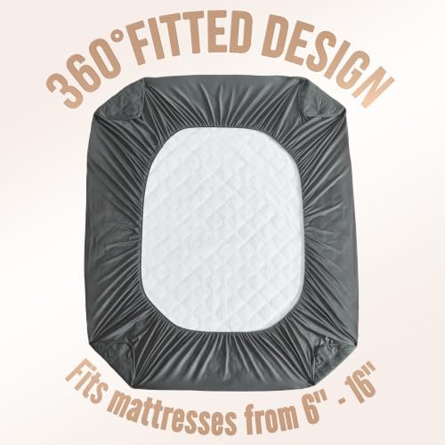 Downstoria Waterproof Mattress Protector, King Size Mattress Pad, Soft - Image 6