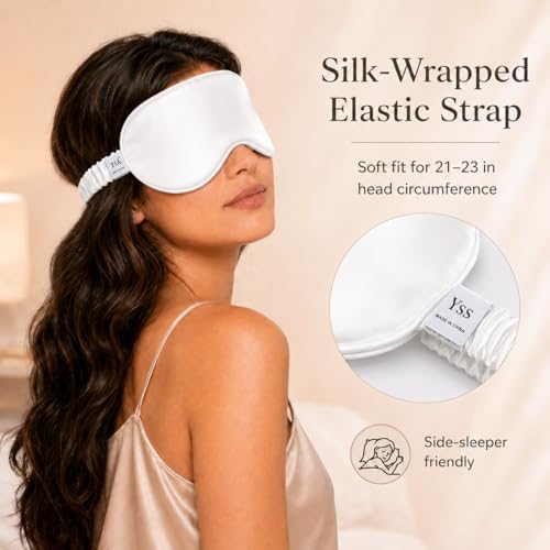 Silk Sleep Mask Light Blocking Luxury 100% Mulberry 19mm Silk Eye Mask Eye - Image 5