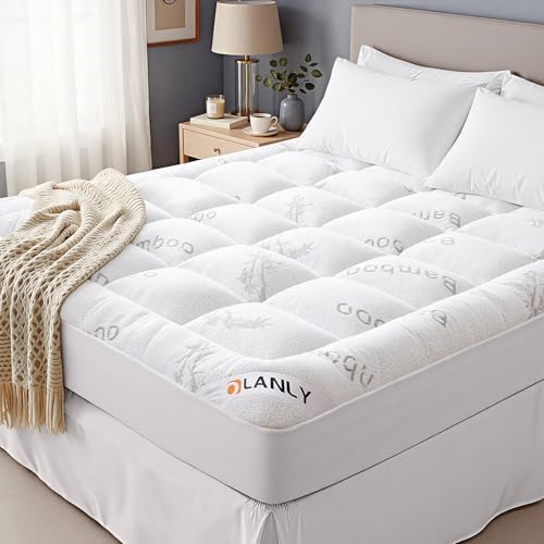 OLANLY King Bamboo Viscose Cooling Mattress Topper by OLANLY