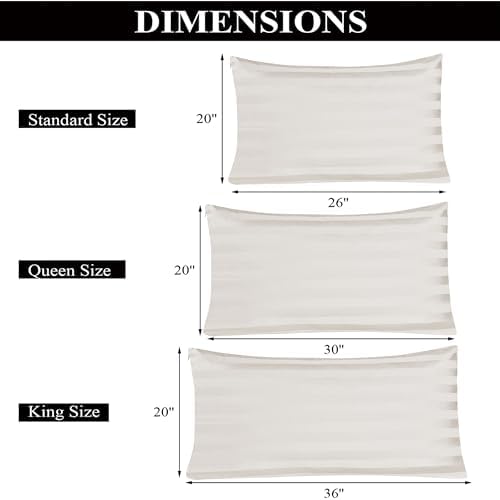 100% Egyptian Cotton King Size Pillow Protectors - Image 6