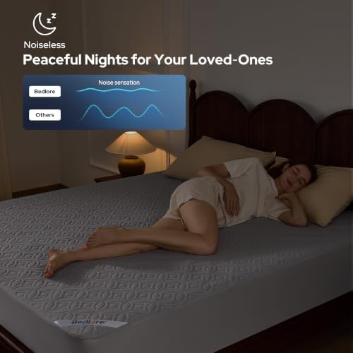 BEDLORE Waterproof Mattress Protector, Twin Size Mattress Pad - Image 4