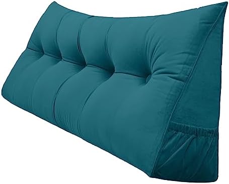Peachwell Handmade Headboard Pillow-Queen Wedge Triangular Large Bolster by PEACHWELL
