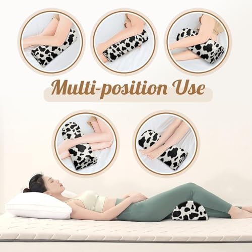 Knee Pillow for Back Sleeping – Half Moon Bolster Pillow for Under Knee While - Image 6