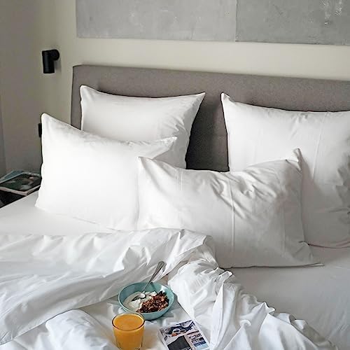 100% Egyptian Cotton Pillow Protectors Set of 2 King Size - Image 5