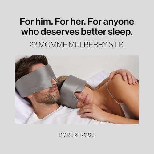 Dore & Rose Deep Sleep Mask, 100% Pure Silk Eye Mask - Image 6