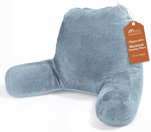 Sasttie Reading Pillow for Bed, Back Pillow for Sitting Up by SASTTIE