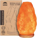 WBM Salt Lamp - USB Himalayan Salt Lamp with Touch Dimmer Control, Natural Pink Crystal, 5-7 lbs, Wooden Base, LED Bulb, Room Decor, Home Decor, Relaxation, Ambiance, Gift by HIMALAYANGLOW