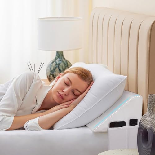 Bedluxe King Bed Wedge Pillow for Headboard, Fill The Gap by Bedluxe