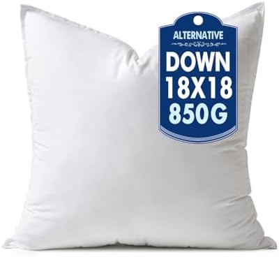 MIULEE 18x18 Inch Synthetic Down Alternative Pillow Insert by MIULEE