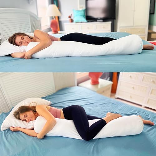 8x48 Round Body Pillow, Adjustable Bolster - Image 6