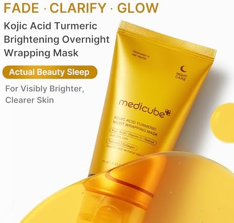 medicube Wrapping Mask Kojic Acid Turmeric- Overnight Peel Off Facial Mask - Image 2