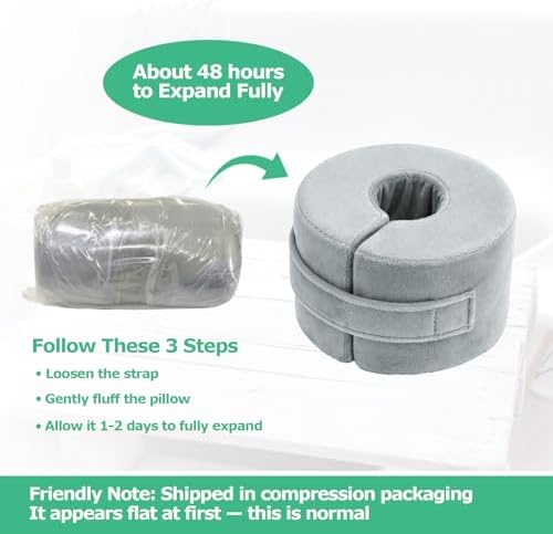 Foot Elevation Pillow, Ankle & Foot Pillow High-Density Foam 1PC - Image 7