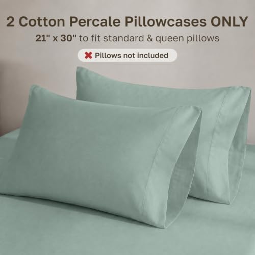 California Design Den 100% Organic Cotton 2-Pack Queen Pillowcases - Image 3