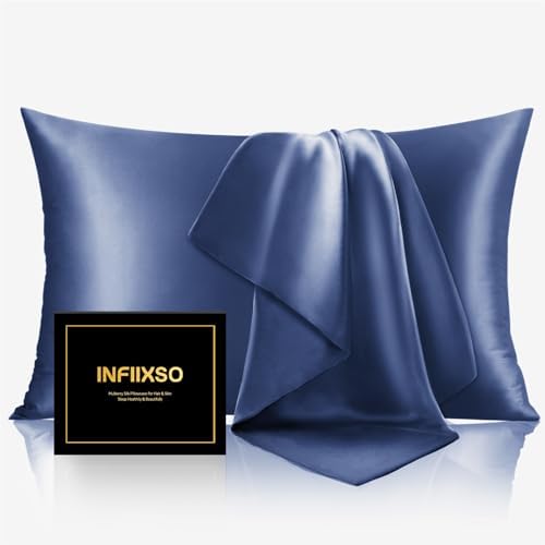 INFIIXSO Mulberry Silk Pillow Cases King Size by INFIIXSO