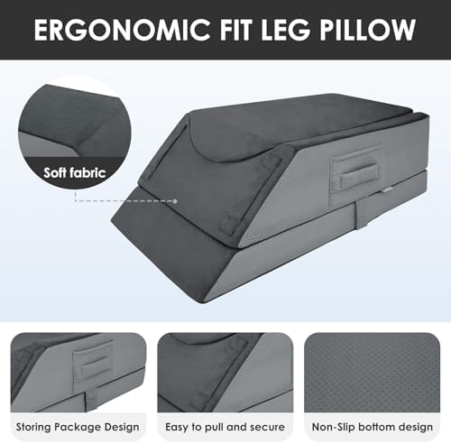 Kehangte Leg Elevation Pillows for After Surgery 29"x16.5"x9.5" - Image 6