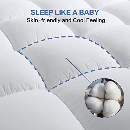 COHOME Queen Mattress Topper, Extra Thick Cooling Mattress Pad - Image 3