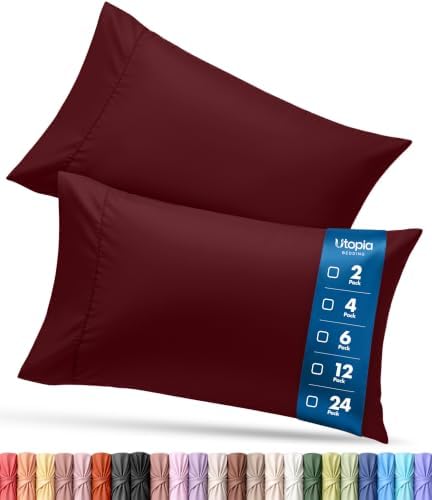 Pillow Cases King Size Set of 2, Ultra Soft Comfy Pillow Covers by UTOPIABEDDING