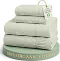 Lane Linen Queen Sheet Set 100% Organic Cotton Percale Cooling by LaneLinen