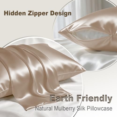 LYSHIN Silk Pillow Cases 2 Pack King Size - Image 2