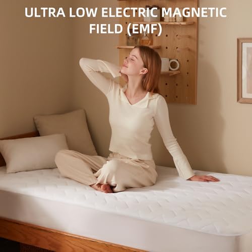 Bwarm Premium Multi-Zone Heated Mattress Pad Full Size, 9 Heat Settings - Image 3