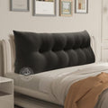 WOWMAX Wedge Headboard Pillow Caking Reading Pillow Sitting in Bed DeepGrey by WOWMAX