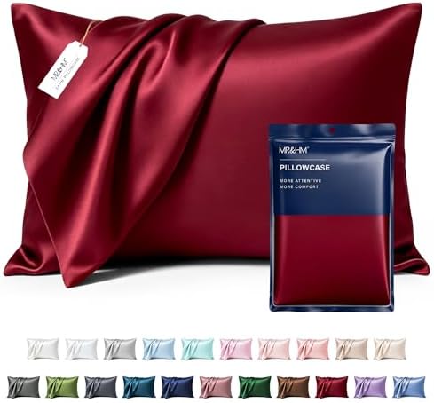 MR&HM Satin Pillowcase 2 Pack, Queen Size 20"x30" by MRHM