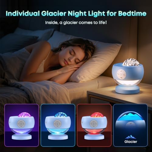 COOLNIGHT Ambient Lighting Sound Machine Aurora Night Light Projector - Image 4