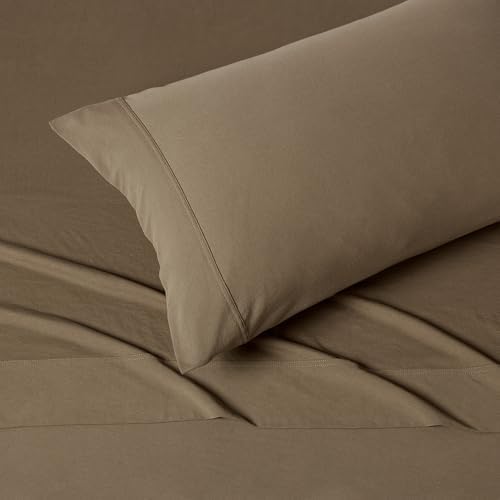 Amazon Basics 100% Cotton Jersey Bed Sheet Set, Breathable Material, Machine - Image 3
