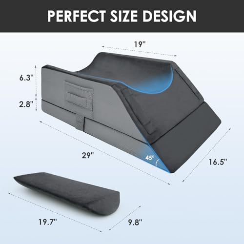 Kehangte Leg Elevation Pillows for After Surgery 29"x16.5"x9.5" - Image 4