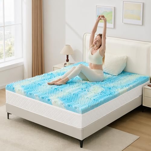 BDEUS 2 Inch Mattress Topper 7-Zone Memory Foam Mattress Topper Pressure - Image 6