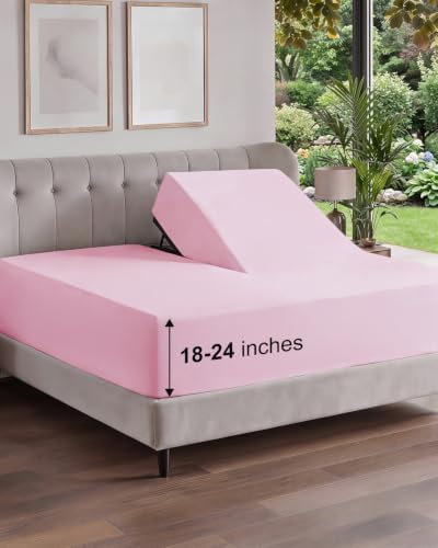 CGK Linens Extra Deep Flex Top Split Head King Fitted Sheet by CGKUnlimited