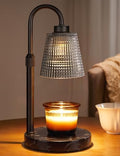 Marble Black Candle Warmer Lamp with Timer Home Decor Gifts for Women by Innqoo