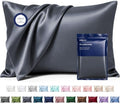 MR&HM Satin Pillowcase 2 Pack, King Size 20"x36", Space Grey by MRHM