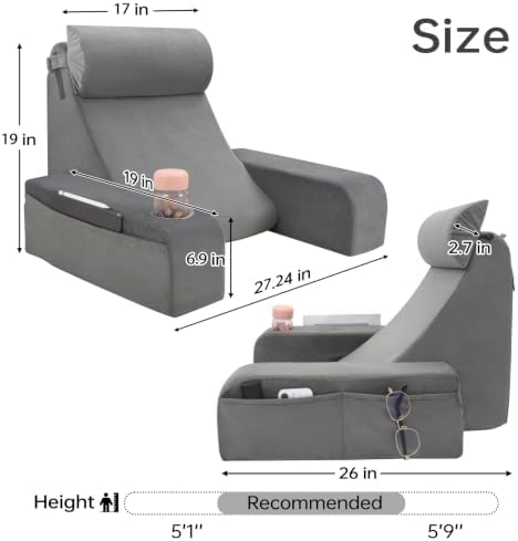 ENITYA 19" Reading Pillow for Bed - Image 6