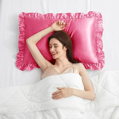 Silky Satin Ruffled Pillow Cases - Image 3