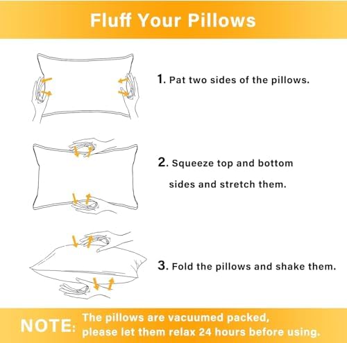 1 MIDDLE ONE 2 Pack Small Pillow, 16 X 12 Inches, Memory Foam Mini Pillow - Image 7
