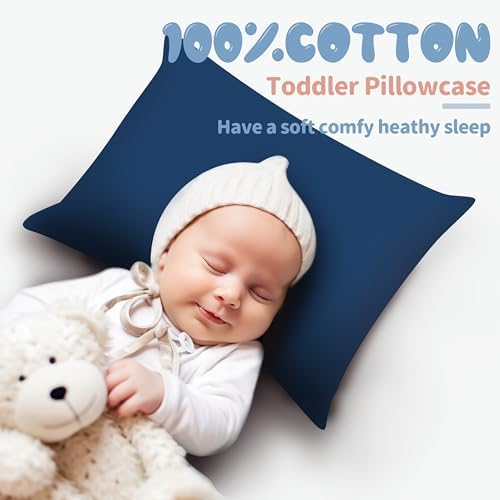 100% Egyptian Cotton Toddler Pillow Cases Set of 4 - Image 4