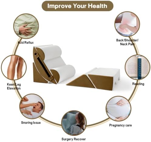 Yojoker 6pcs Orthopedic Bed Wedge Pillow Set - Image 6