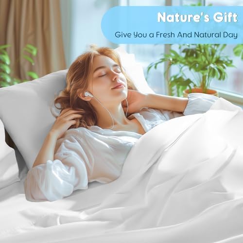 SONORO KATE 1000 Series 100% Egyptian Cotton Queen Sheets, Extra Deep Pocket - Image 4