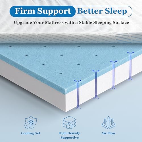 BedStory 3 Inch Queen Size Firm Mattress Topper, No Odor - Image 4
