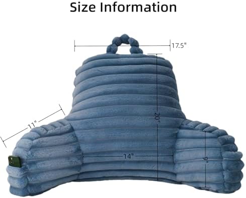 Large Reading Pillow for Adults, Back Support Pillow for Sitting Up in Bed - Image 2