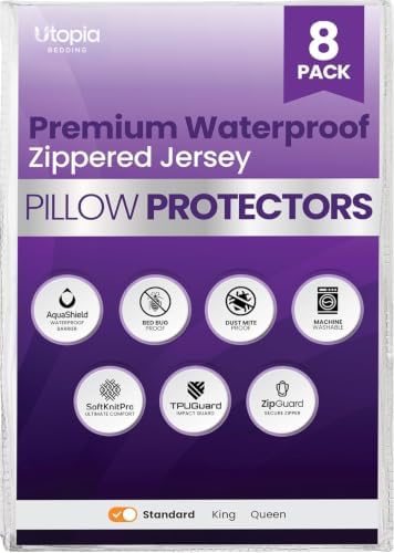 Set of 8 Pillow Protectors by UTOPIABEDDING