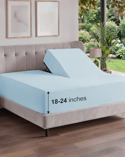CGK Linens Extra Deep Flex Top Split Head King Fitted Sheet Only by CGKUnlimited