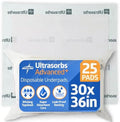 Medline Ultrasorbs Drypads, Super Absorbent Disposable Bed Pads, Large by Medline
